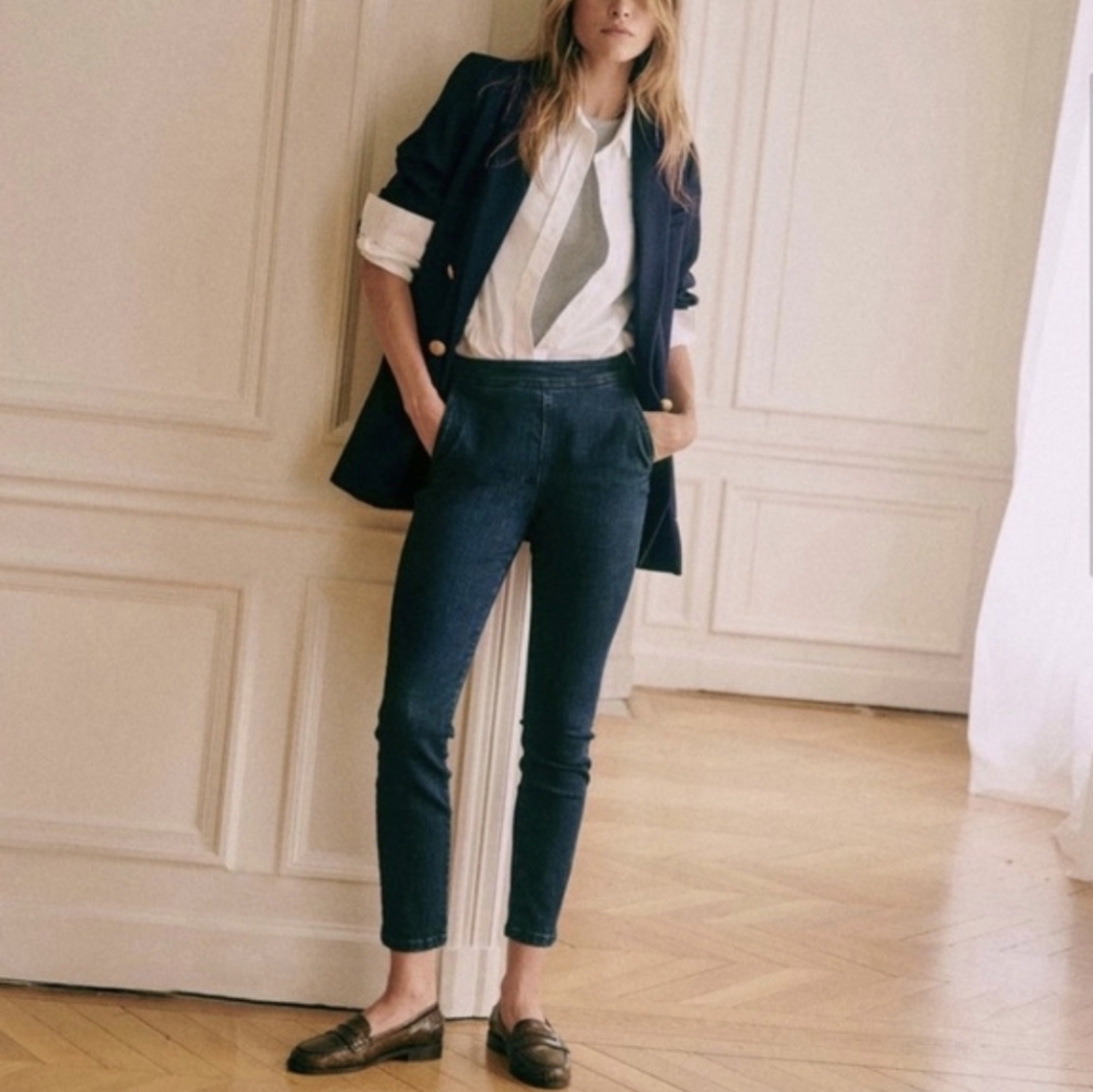Sezane Clara Denim Jeans 34 Blue US 4